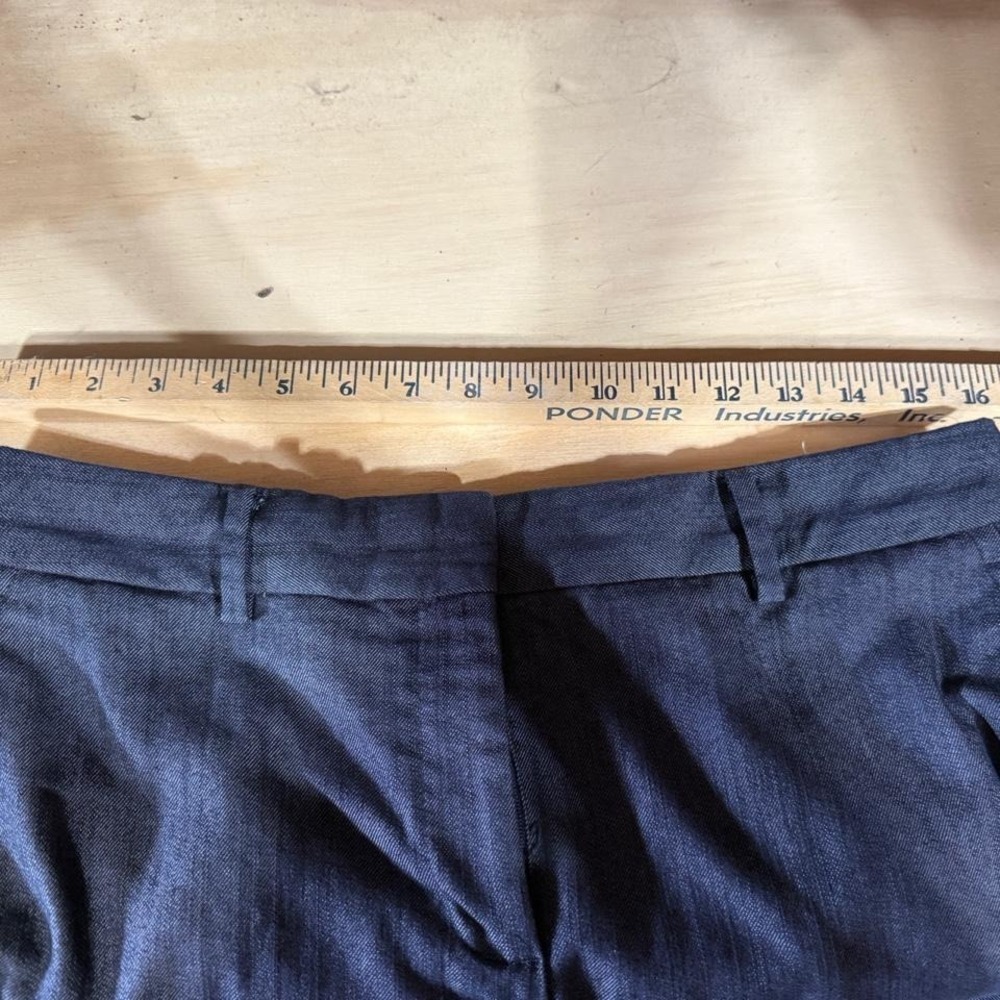 Talbots Pants Women 8P navy Cropped Career Office Business Casual - Picture 4 of 5
